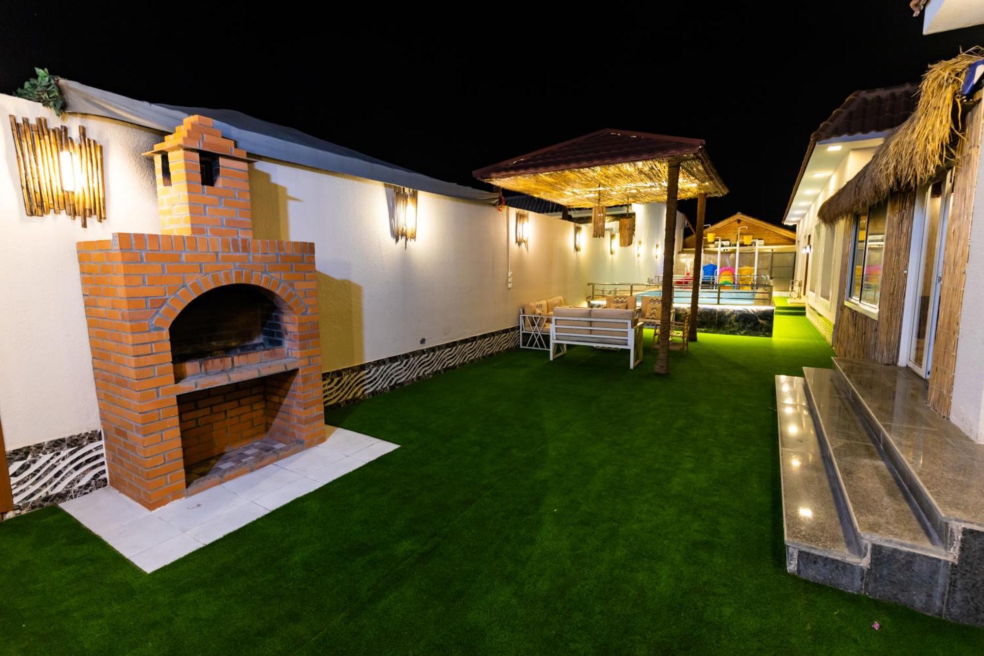 Villa شاليهات الكوخ السويسري وأكوابارك à Ash Shishah Extérieur photo